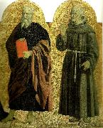 Piero della Francesca sts andrew and bernardino of siena from the polyptych of the misericordia Sweden oil painting artist